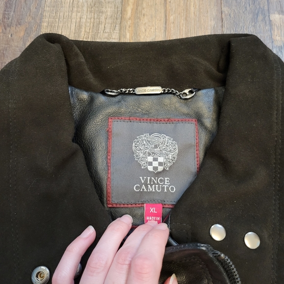 Vince Camuto 100% real lamb napa leather jacket - Picture 4 of 10